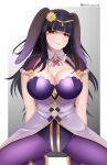  1girl 1girl 1girl alluring alternate_costume azure_monarch bangs big_breasts breasts bunny_ears bunny_girl bunnysuit clothed clothing easter fire_emblem fire_emblem_awakening fire_emblem_heroes milf official_alternate_costume squatting tharja tharja_(fire_emblem) tharja_(spring)_(fire_emblem) 
