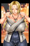  blush breasts gigantic_breasts highres naruto sakuradou solo tsunade 