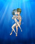 areolae black_eyes black_hair breast_squeeze breasts cartoon_network cody_(tdi) drago-flame dyed_hair goth green_hair green_lipstick gwen_(tdi) hourglass_figure nipples pale-skinned_female thick_ass thick_legs thick_thighs total_drama_island two_tone_hair underwater underwater_sex
