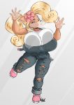  against_glass anthro big_breasts breasts coco_bandicoot crash_bandicoot_(series) dullvivid female looking_at_viewer solo 