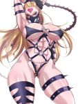  1girl big_breasts breasts dominatrix kaijin_hime_do-s looking_at_viewer one-punch_man panties revealing_clothes underwear whip 