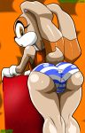  2012 anthro ass big_ass brown_eyes cameltoe color cream_the_rabbit dat_ass female lagomorph looking_at_viewer looking_back monkeyxflash panties rabbit sega solo underwear young 