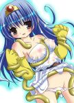 artist_request big_breasts blue_hair breast_squeeze dragon_quest dragon_quest_iii hoimi_slime sage_(dq3) slime_monster tentacle_rape wet_pussy