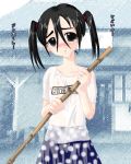  bleach blush broom nipples rain tsumugiya_ururu ururu_tsumugiya wet wet_clothes 