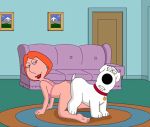  brian_griffin doggy_position family_guy knotted lois_griffin 
