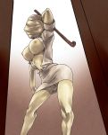 1girl ass big_breasts breasts bubble_head_nurse erect_nipples female_only hairless_pussy huge_breasts monster_girl nipples nurse pipe pussy silent_hill silent_hill_2 spread_legs toons-guy uncensored upskirt weapon