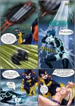  barbara_gordon batgirl big_breasts dc_comics dcau justice_league justicehentai.com kara_zor-el livewire supergirl text 