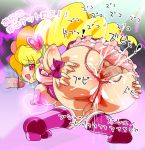  anal ass blush breasts censored cure_peach fresh_precure! fresh_pretty_cure love_momozono momozono_rabu penis precure pretty_cure pussy smile spread_ass translation_request v-string はとぴよ 