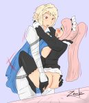  bed carrying corrin_(fire_emblem) couple felicia_(fire_emblem_if) fire_emblem fire_emblem_fates legs_crossed sex standing zronku 