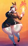  angstrom ara_ara bbw big_ass big_belly big_breasts chubby chubby_female creepy_susie fat_ass fire goth pawg plump ribbon the_oblongs thick_thighs tight_clothing torch wide_hips 