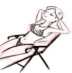  bikini cleavage miracle_grohe navel sit_down_shut_up swimsuit 