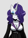  2012 blue_eyes breasts cleavage clothing equine female friendship_is_magic horn horse looking_at_viewer my_little_pony pony purple_eyes rarity_(mlp) smile solo sssonic2 unicorn 