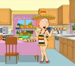  ass family_guy lois_griffin nipple poncho sideboob sombrero thighs 