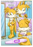  anthro bbmbbf comic furry genderswap implied_impregnation impregnated impregnation miles_&quot;tails&quot;_prower millie_tailsko mobius_unleashed palcomix pregnancy_test pregnant sega sonic_(series) sonic_the_hedgehog_(series) tails_tales_2 