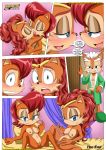 a_helping_hand alicia_acorn archie_comics bbmbbf blush body breasts comic cum dialogue french_kiss hedgehog incest maximilian_acorn mobius_unleashed mother mother_&amp;_daughter nipples palcomix parent penis pussy sally_acorn sega sonic_*(series) sonic_the_hedgehog_(series) text tongue yuri