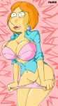  2012 ass big_breasts blue_shirt bra breasts clothes family_guy hair half_naked horny lips lois_griffin no_pants nude orange_hair panties pink pink_bra pink_panties pixaltrix pussy sex shirt torn_clothes 