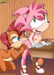  amy_rose anthro archie_comics bbmbbf furry mobius_unleashed palcomix rosy_the_rascal sally_acorn sega sonic_(series) sonic_team sonic_the_hedgehog_(series) 
