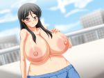 big_breasts black_hair breasts fukiyose_seiri genzaburoh nipples piyokorota to_aru_majutsu_no_index topless