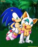  anthro bat bbmbbf breasts doggy_position female forest furry hedgehog hetero lipstick male mobius_unleashed nude palcomix penetration rouge_the_bat sega sex sonic_(series) sonic_team sonic_the_hedgehog sonic_the_hedgehog_(series) tree 