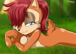  alluring anthro archie_comics bbmbbf butt female furry hedgehog looking_at_viewer mobius_unleashed palcomix sally_acorn sega solo sonic_(series) sonic_team sonic_the_hedgehog_(series) 