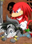  anthro archie_comics bbmbbf furry knuckles_the_echidna lupe_wolf mobius_unleashed palcomix sega sonic_(series) sonic_team sonic_the_hedgehog_(series) 