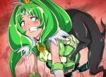  all_fours beastiality blush clenched_teeth clothed_sex cum cum_on_hair cure_march dog doggy_position doggystyle forced green_hair midorikawa_nao precure rape sex smile_precure! tears teeth vaginal 