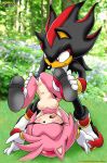  amy_rose anthro bbmbbf blush breasts dildo female forest furry hedgehog male mobius_unleashed nude palcomix penetration penis photo_background pink_fur pussy pussy_juice sega sex sex_toy shadow_the_hedgehog smile sonic_(series) sonic_team sonic_the_hedgehog_(series) tree vaginal vaginal_penetration 