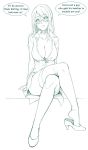 artist_request big_breasts milf original stockings teacher teasing teasing_viewer