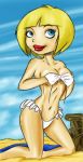  aged_up artist_request beach bikini blonde_hair ed,_edd,_&#039;n&#039;_eddy nazz undressing 