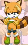  anthro bbmbbf furry marine_the_raccoon mobius_unleashed palcomix raccoon sega sex_toy solo sonic_(series) sonic_team sonic_the_hedgehog_(series) 