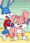 babs_bunny bbmbbf breasts buster_bunny female fur34* furry male nipples palcomix palcomix*vip tagme tiny_toon_adventures