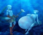  big_breasts breasts link lulu_(the_legend_of_zelda) majora&#039;s_mask mikau ocarina_of_time pregnant princess_ruto the_legend_of_zelda underwater zora_link 