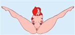  ass breasts erect_nipples hair_over_one_eye jessica_rabbit nude pussy_lips red_hair shaved_pussy spread_legs thighs who_framed_roger_rabbit 