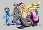  abs anal anal_penetration anthro anthrofied anus ass big_breasts blush breasts canine chubby cutie_mark da_goddamn_batguy equine female fluttershy fox friendship_is_magic hetero hooves horse horseshoe interspecies male multiple_tails my_little_pony nibble nipples nude pegasus penetration penis pony pussy rainbow_dash raised_tail sex sideboob tail tamati threesome wide_hips wing_boner wings wolf 