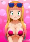  alluring bikini multicolored_hair nintendo pokemon pokemon_(anime) pokemon_the_movie:_the_power_of_us risa_(pokemon) zel-sama 