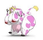  ass big_ass big_breasts bikini bovine breasts cattle cow crotchboob female gillpanda hair horn huge_ass huge_breasts morbidly_obese nipples nose overweight pink skimpy solo spots tail teats udders 