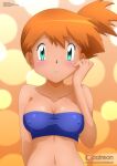  1girl alluring bikini creatures_inc. game_freak green_eyes misty misty_(pokemon) nintendo orange_hair pokemon pokemon_(anime) zel-sama 