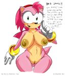  2012 amy_rose ass big_breasts breasts butt english_text furry gblastman green_eyes happy looking_at_viewer nipples nude pussy sega sex solo sonic_(series) text wide_hips 