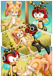  1boy 1girl a_new_play anthro bbmbbf breasts charmy_bee comic cream_the_rabbit furry mobius_unleashed nipples palcomix pussy sega sex small_breasts sonic_(series) sonic_the_hedgehog_(series) 