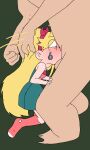 1boy 1girl blonde_hair blue_eyes fellatio nude nude_male oral penis_in_mouth star_butterfly star_vs_the_forces_of_evil