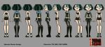 black_eyes black_hair breasts cartoon_network dyed_hair goth green_hair gwen_(tdi) hourglass_figure on_off pale-skinned_female swimsuit thick_ass thick_legs thick_thighs total_drama_island two_tone_hair wasp_waist