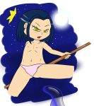 black_hair bluelimelight jackie_chan_adventures jade_chan nipples open_mouth topless yellow_eyes 