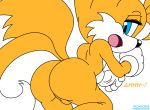  anthro ass blue_eyes canine fox habbodude hair looking_back male michiyoshi miles_&quot;tails&quot;_prower nude orange_hair sega solo sonic sonic_(series) sonic_the_hedgehog_(series) testicles young 