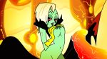  1girl cowgirl_position freckles green_skin lord_dominator lord_hater petite small_breasts wander_over_yonder 