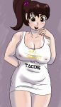  1girl big_breasts breasts chubby disney disney_channel disney_xd english english_text genderswap genderswap genderswap_(mtf) latina marco_diaz nipple_bulge nipples nipples_visible_through_clothing shy star_vs_the_forces_of_evil unknown_artist wide_hips 