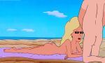  ass_shake beach blonde_hair butt_jiggle gif guido_l hank_hill king_of_the_hill nancy_hicks_gribble nude nude_female nude_male 