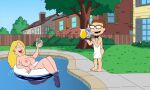  american_dad bartender big_ass big_breasts big_penis drinking francine_smith mother_&amp;_son nude pool poolside steve_smith 
