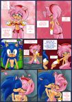  amy_rose kissing raianonzika_(artist) sonic sonic_the_hedgehog text the_time_ruler_is_a_bitch undressing zerbukii_(artist) 