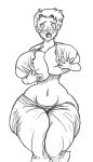  0pik-0ort ass bbw big_ass big_breasts breast_expansion breasts butt_expansion female hot huge_breasts inflation monochrome transformation 