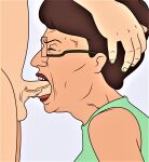  deepthroat erection fellatio glasses king_of_the_hill male peggy_hill penis 